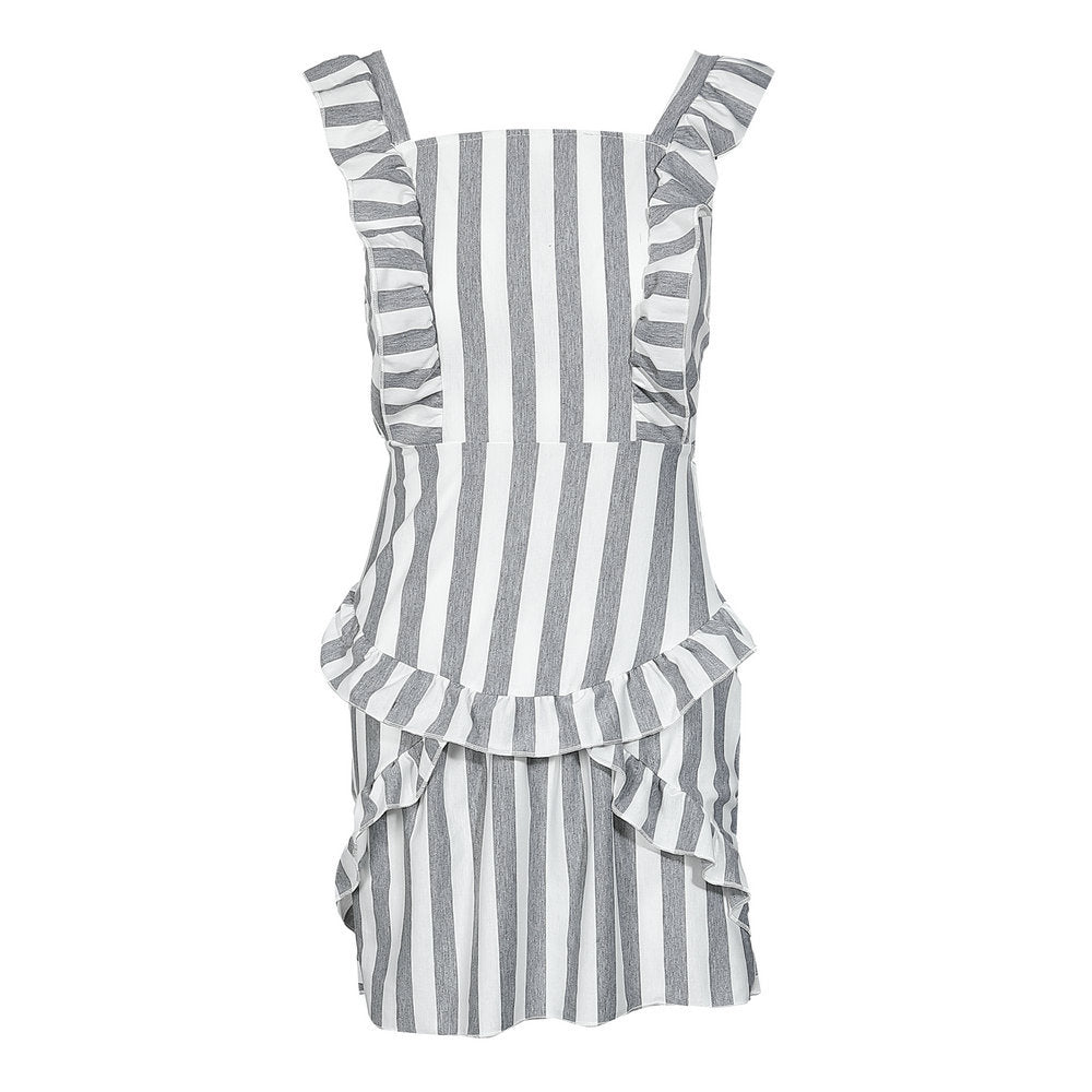 The Junia - Striped Tie-Back Dress