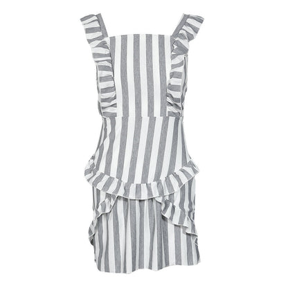The Junia - Striped Tie-Back Dress